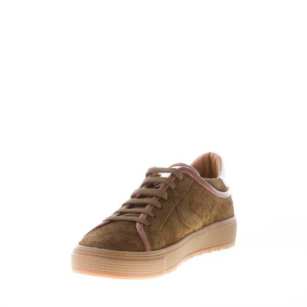 VOILE BLANCHE uomo sneaker Fit in camoscio VERDE ARMY - immagine 6
