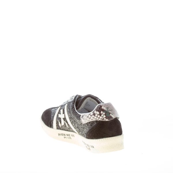 PREMIATA donna sneaker BONNIE 5943 in camoscio NERO con glitter - immagine 4