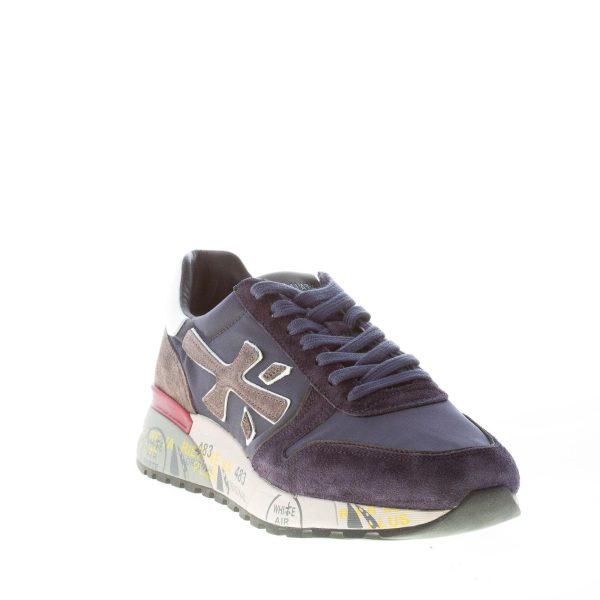 PREMIATA uomo sneaker Mick 5889 in tessuto tecnico e camoscio BLU più grigio - immagine 2