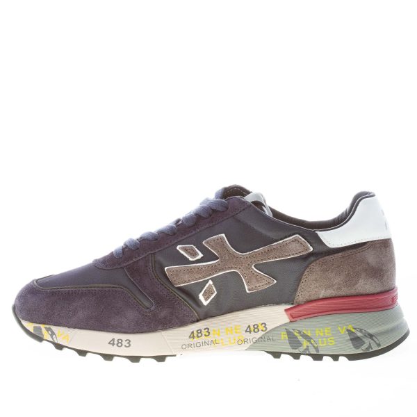 PREMIATA uomo sneaker Mick 5889 in tessuto tecnico e camoscio BLU più grigio - immagine 5