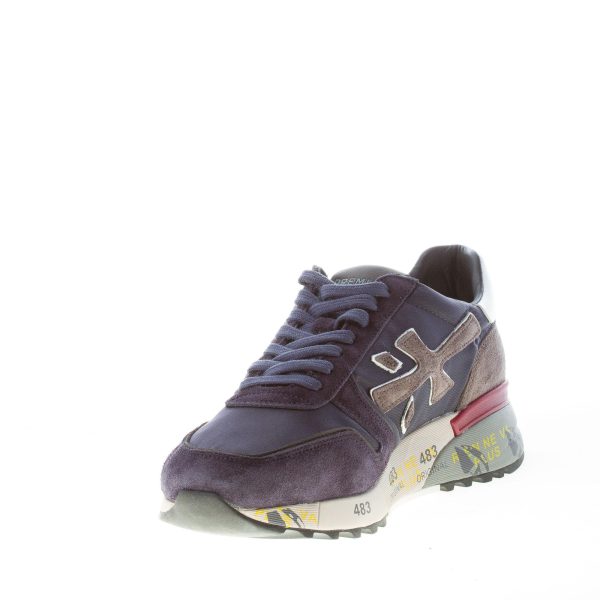 PREMIATA uomo sneaker Mick 5889 in tessuto tecnico e camoscio BLU più grigio - immagine 6
