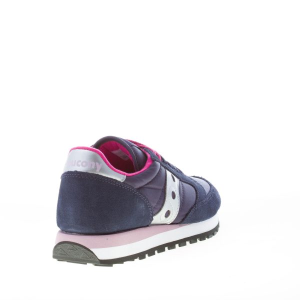SAUCONY donna sneaker Jazz Original in nylon e camoscio BLU più rosa - immagine 3