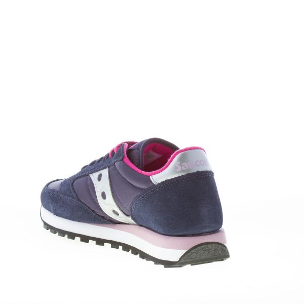 SAUCONY donna sneaker Jazz Original in nylon e camoscio BLU più rosa - immagine 4