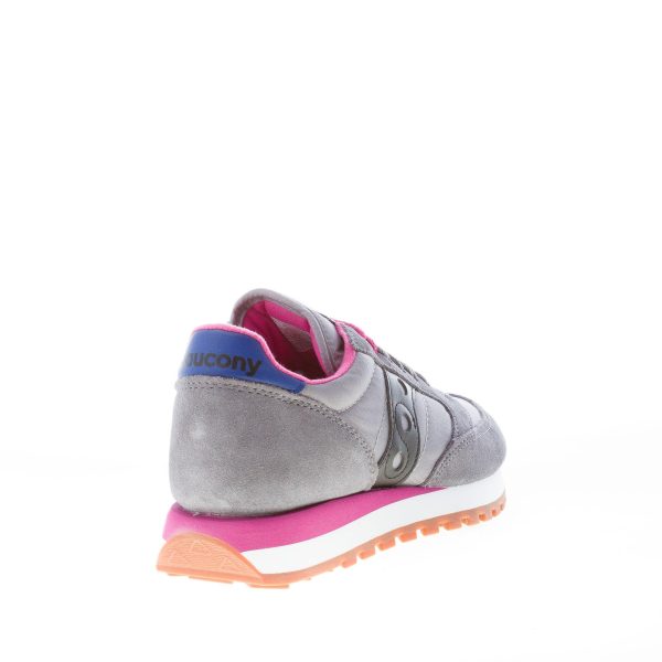 SAUCONY donna sneaker Jazz Original in nylon e camoscio GRIGIO più nero - immagine 3