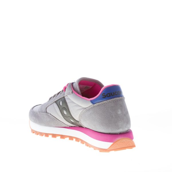SAUCONY donna sneaker Jazz Original in nylon e camoscio GRIGIO più nero - immagine 4