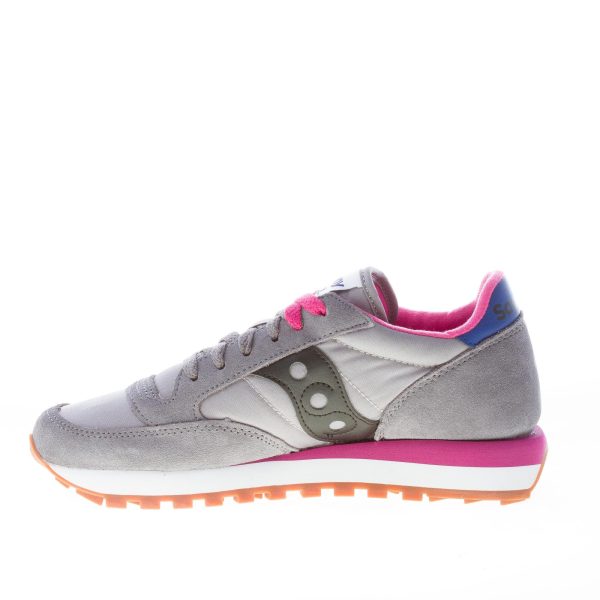 SAUCONY donna sneaker Jazz Original in nylon e camoscio GRIGIO più nero - immagine 5