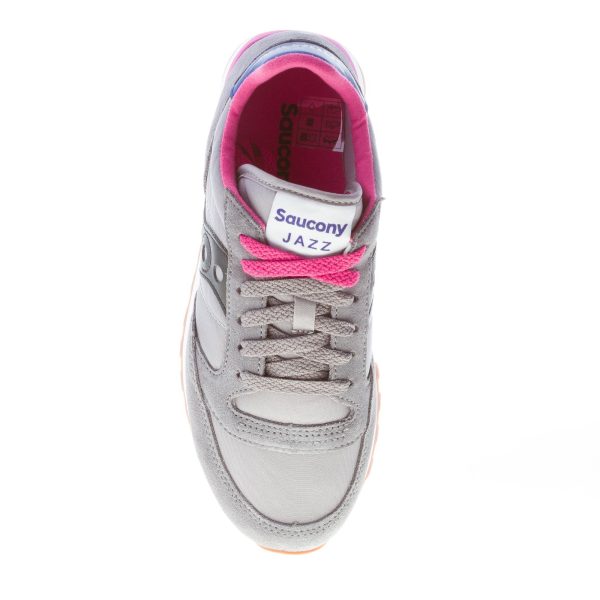 SAUCONY donna sneaker Jazz Original in nylon e camoscio GRIGIO più nero - immagine 7