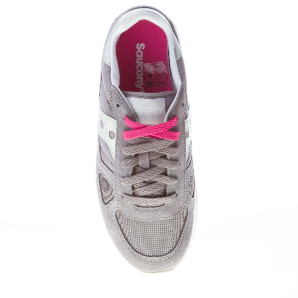 SAUCONY donna sneaker Shadow Original in camoscio GRIGIO e tessuto argento - immagine 7