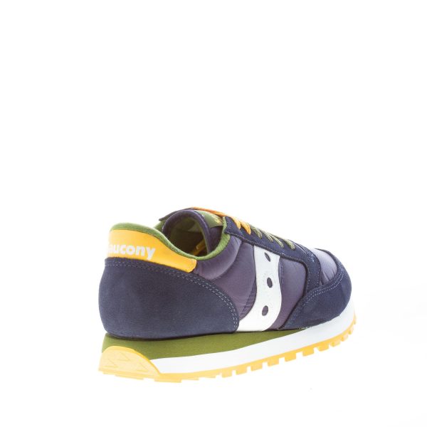 SAUCONY uomo sneaker Jazz Original in nylon e camoscio BLU NAVY più bianco - immagine 3