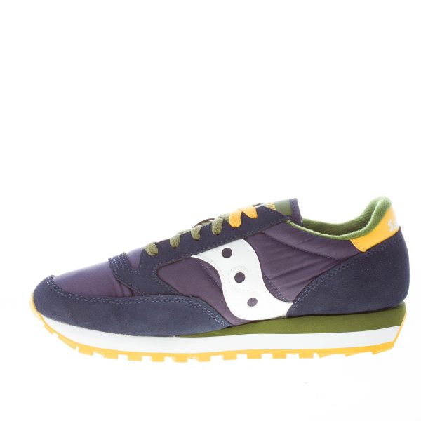 SAUCONY uomo sneaker Jazz Original in nylon e camoscio BLU NAVY più bianco - immagine 5