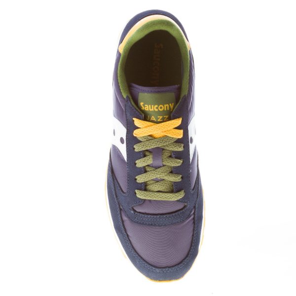 SAUCONY uomo sneaker Jazz Original in nylon e camoscio BLU NAVY più bianco - immagine 7
