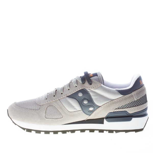 SAUCONY uomo sneaker Shadow Original in camoscio e tessuto GRIGIO più blu - immagine 5