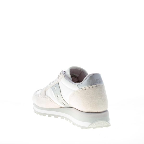 SAUCONY donna sneaker Jazz Triple in camoscio e tessuto tecnico BIANCO più argento - immagine 4