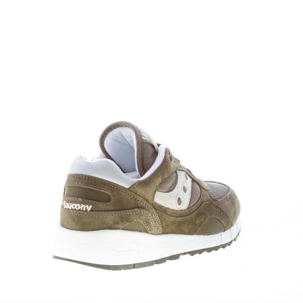 SAUCONY uomo sneaker Shadow 6000 in tessuto tecnico e camoscio VERDE più argento - immagine 3