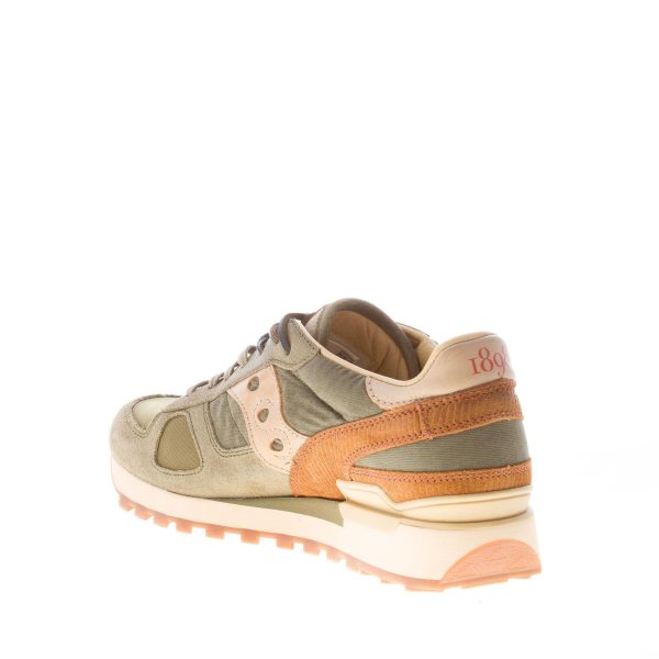 SAUCONY uomo sneaker Shadow Original in camoscio e tessuto nylon VERDE più marrone - immagine 4