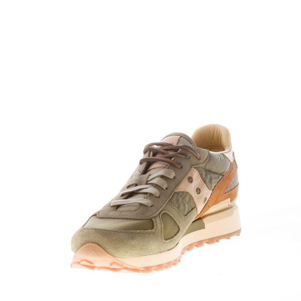 SAUCONY uomo sneaker Shadow Original in camoscio e tessuto nylon VERDE più marrone - immagine 6