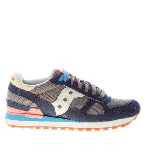 SAUCONY uomo sneaker Shadow Original Vintage in camoscio e tessuto tecnico BLU più GRIGIO
