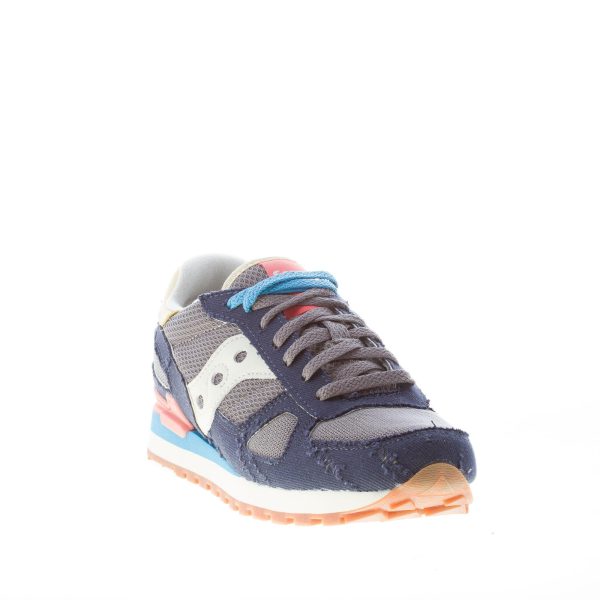 SAUCONY uomo sneaker Shadow Original Vintage in camoscio e tessuto tecnico BLU più GRIGIO - immagine 2