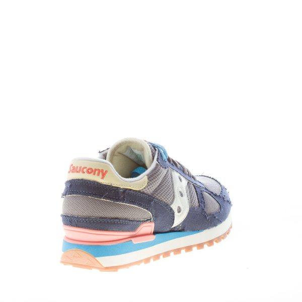 SAUCONY uomo sneaker Shadow Original Vintage in camoscio e tessuto tecnico BLU più GRIGIO - immagine 3