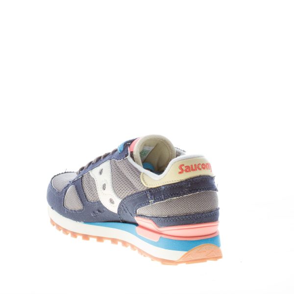 SAUCONY uomo sneaker Shadow Original Vintage in camoscio e tessuto tecnico BLU più GRIGIO - immagine 4