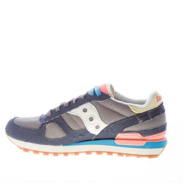 SAUCONY uomo sneaker Shadow Original Vintage in camoscio e tessuto tecnico BLU più GRIGIO - immagine 5