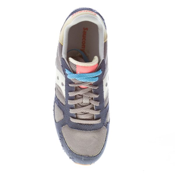 SAUCONY uomo sneaker Shadow Original Vintage in camoscio e tessuto tecnico BLU più GRIGIO - immagine 7