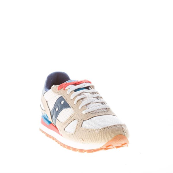 SAUCONY uomo sneaker Shadow Original Vintage in camoscio e tessuto tecnico BEIGE più BIANCO - immagine 2