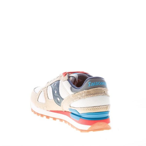 SAUCONY uomo sneaker Shadow Original Vintage in camoscio e tessuto tecnico BEIGE più BIANCO - immagine 4