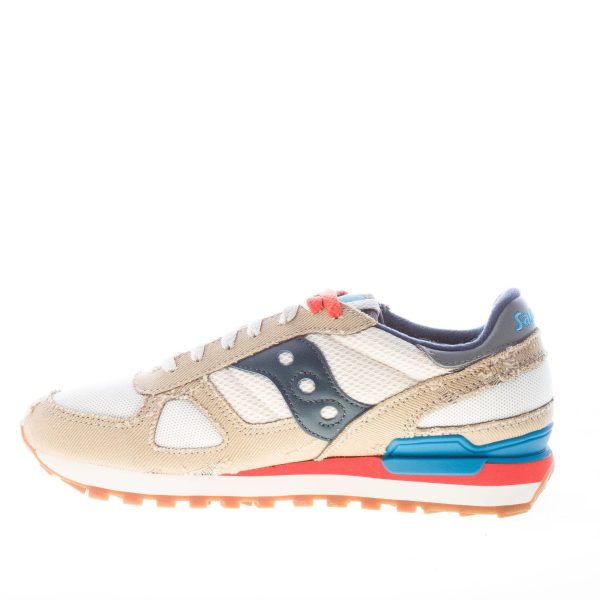 SAUCONY uomo sneaker Shadow Original Vintage in camoscio e tessuto tecnico BEIGE più BIANCO - immagine 5