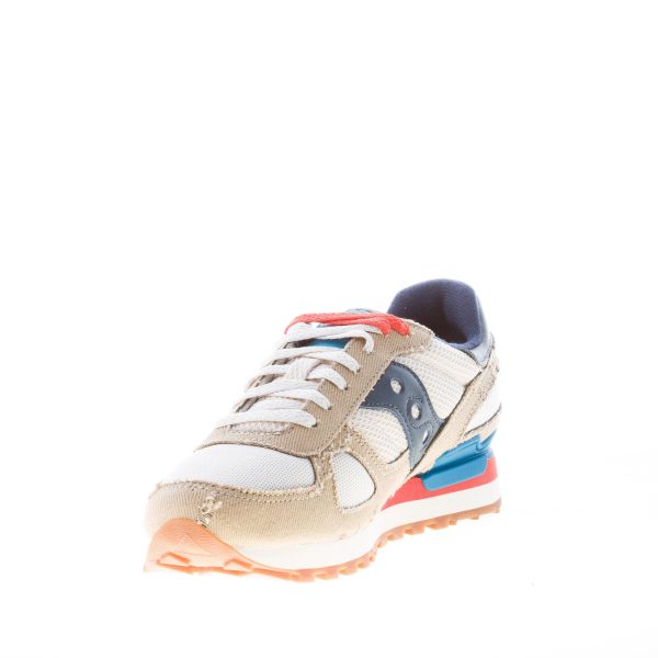 SAUCONY uomo sneaker Shadow Original Vintage in camoscio e tessuto tecnico BEIGE più BIANCO - immagine 6
