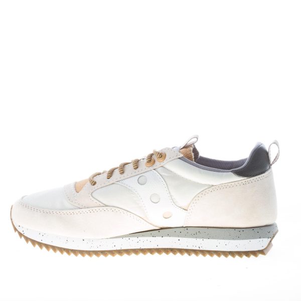 SAUCONY uomo sneaker Jazz 81 Peak in camoscio e nylon a rete BEIGE chiaro più bianco - immagine 5