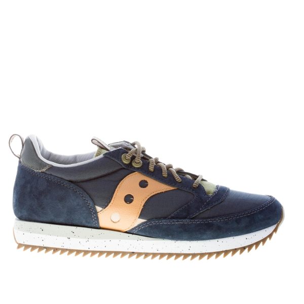 SAUCONY uomo sneaker Jazz 81 Peak in camoscio e nylon a rete BLU più militare