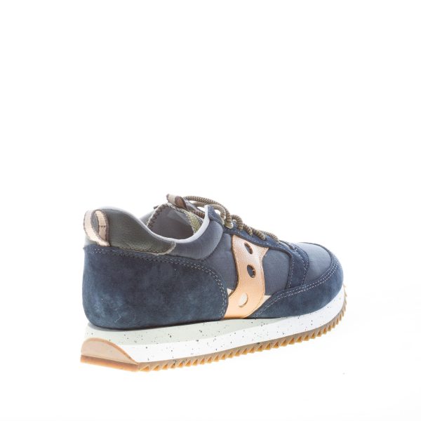 SAUCONY uomo sneaker Jazz 81 Peak in camoscio e nylon a rete BLU più militare - immagine 3