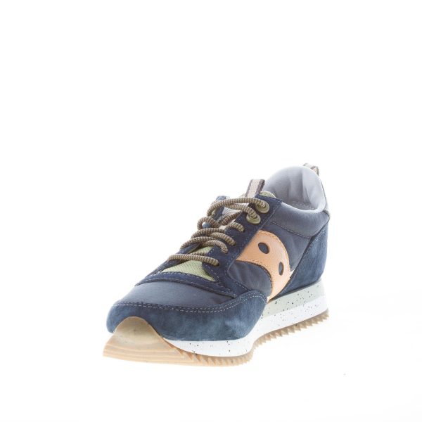 SAUCONY uomo sneaker Jazz 81 Peak in camoscio e nylon a rete BLU più militare - immagine 6