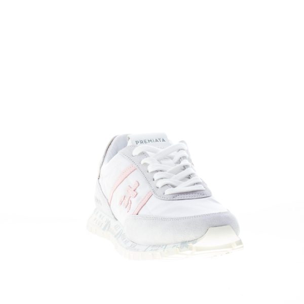 PREMIATA donna sneaker SEAN 5630 in tessuto nylon BIANCO più rosa - immagine 2