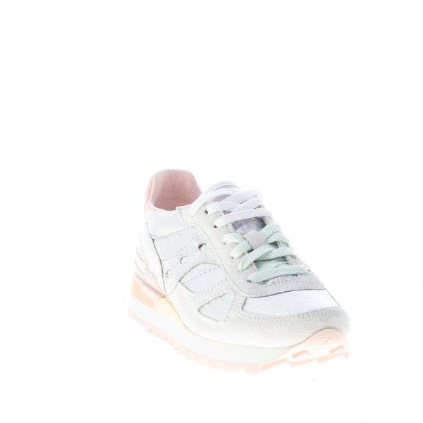 SAUCONY donna sneaker Shadow Original in camoscio e tessuto imbottito GRIGIO più argento - immagine 2