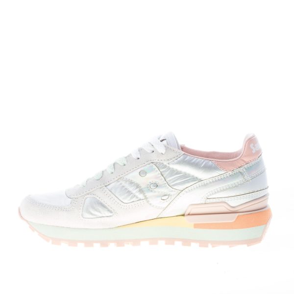 SAUCONY donna sneaker Shadow Original in camoscio e tessuto imbottito GRIGIO più argento - immagine 5