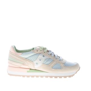 SAUCONY unisex sneaker Shadow Original in camoscio e tessuto imbottito GRIGIO più celeste