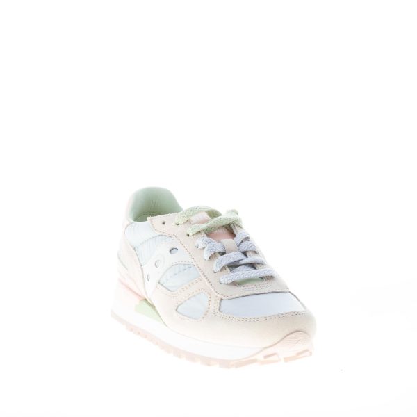 SAUCONY unisex sneaker Shadow Original in camoscio e tessuto imbottito GRIGIO più celeste - immagine 2
