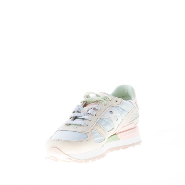 SAUCONY unisex sneaker Shadow Original in camoscio e tessuto imbottito GRIGIO più celeste - immagine 6