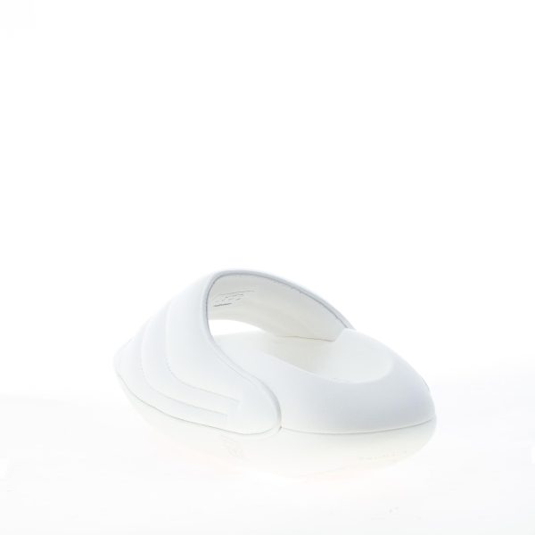BALMAIN donna sandalo slide B-IT Puffy in pelle BIANCO con maxi platform - immagine 4