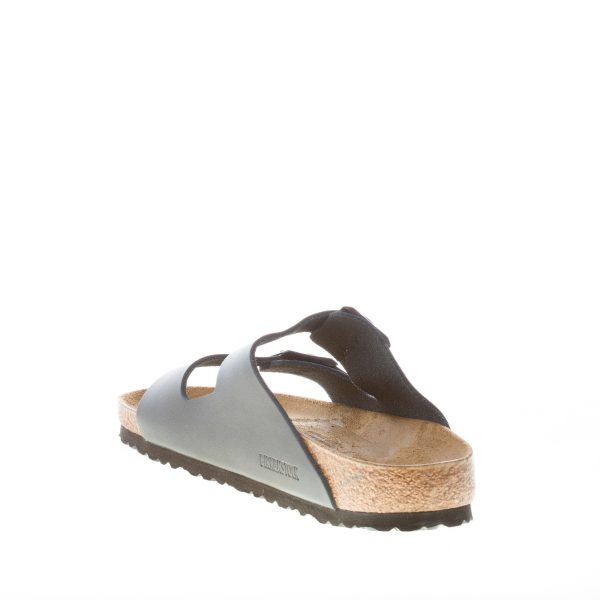 BIRKENSTOCK uomo sandalo ciabatta Arizona BS doppia fascia in pelle naturale NERO - immagine 4