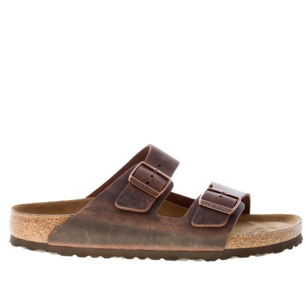BIRKENSTOCK uomo sandalo ciabatta Arizona BS in nabuk oliato MARRONE HABANA