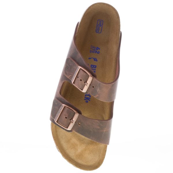 BIRKENSTOCK uomo sandalo ciabatta Arizona BS in nabuk oliato MARRONE HABANA - immagine 7
