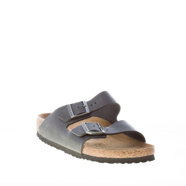 BIRKENSTOCK uomo sandalo ciabatta Arizona BS in nabuk oliato NERO - immagine 2