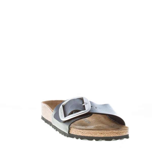 BIRKENSTOCK donna sandalo ciabatta Madrid Big Buckle in Birko-Flor GRACEFUL LICORICE con fibbia - immagine 2