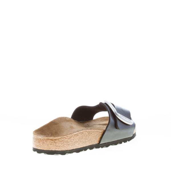 BIRKENSTOCK donna sandalo ciabatta Madrid Big Buckle in Birko-Flor GRACEFUL LICORICE con fibbia - immagine 3
