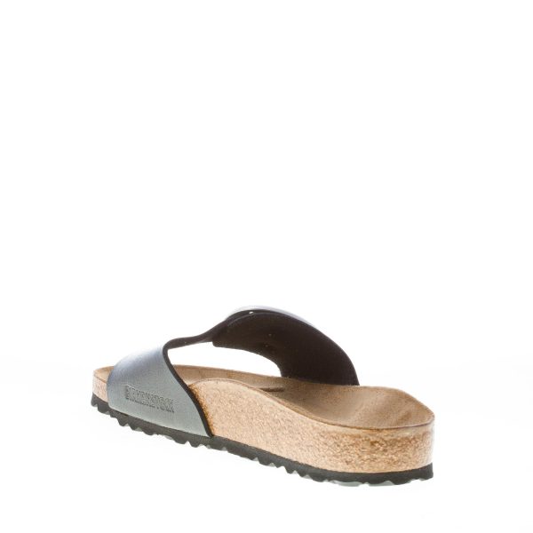 BIRKENSTOCK donna sandalo ciabatta Madrid Big Buckle in Birko-Flor GRACEFUL LICORICE con fibbia - immagine 4