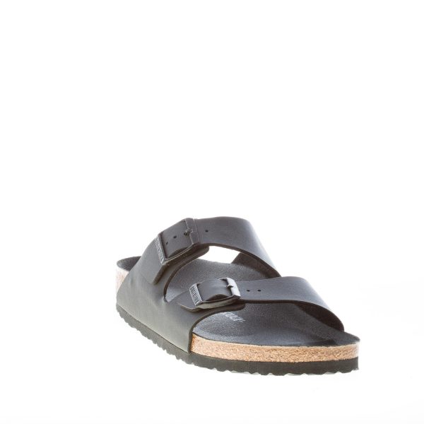 BIRKENSTOCK uomo sandalo ciabatta Arizona BS doppia fascia in Birko-Flor NERO - immagine 2