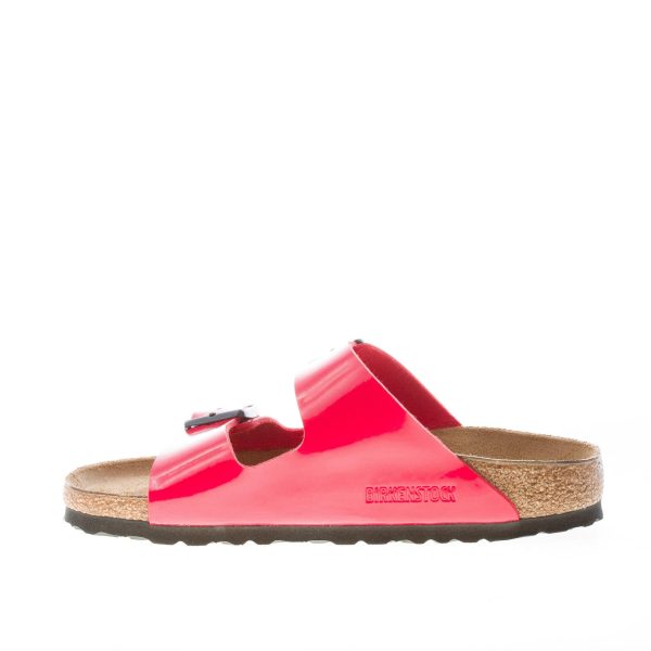 BIRKENSTOCK donna sandalo ciabatta Arizona BS in Birko-Flor vernice CHERRY - immagine 5